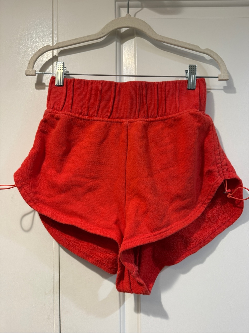 FP Movement by Free People Red Terry High-Waist Athletic Shorts